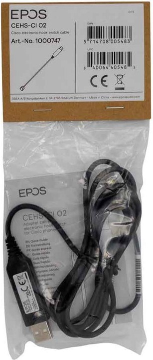 Produktbild EPOS CEHS-CI 02 Elektronischer Hook-Switch Adapter für Headset, VoIP-Telefon