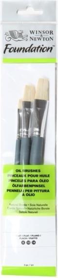 Produktbild Winsor & Newton W&N Foundation Oil Short Handle 3 Pack