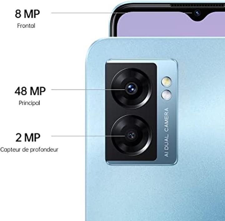 Productafbeelding OPPO - A77 5G 4/64GB oceaanblauw (128 GB, Oceaanblauw, 6.56", 5G)