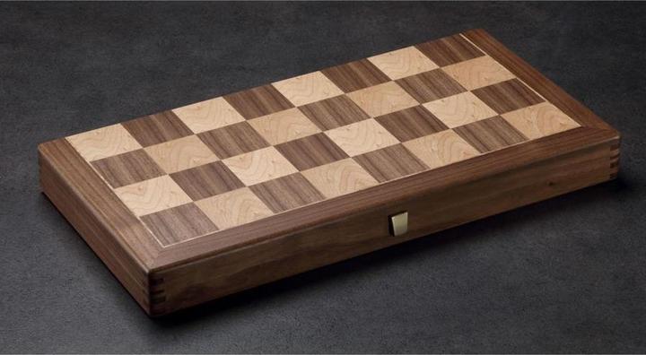 Ulbrich Design Cassette d'échecs en noyer/érable moucheté