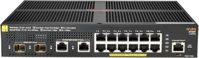 Actual product image HPE Aruba 2930F 12G PoE+ 2G/2SFP+, Managed, L3, Gigabit Ethernet (10/100/1000 (12 Ports)