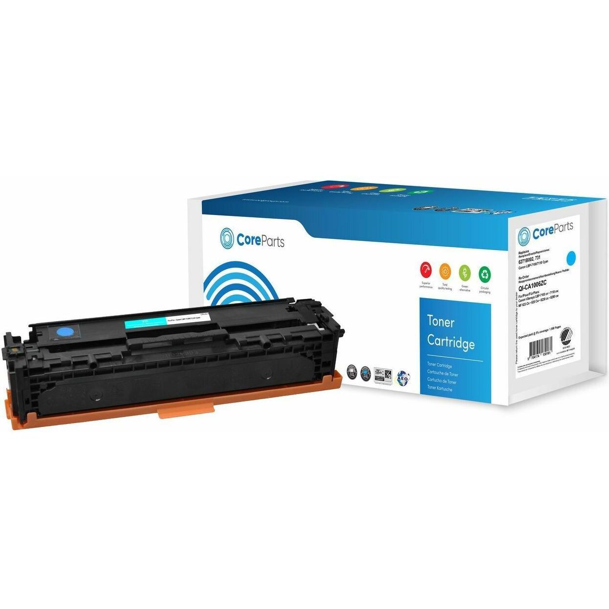 Thumbnail - CoreParts, Toner, Toner Cyan 6271B002