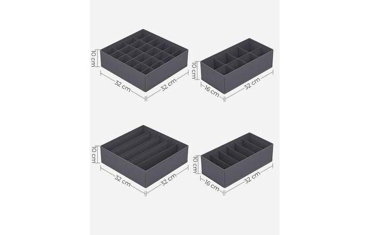 Immagine prodotto Songmics Justin (8 x, 32 x 16 x 10 cm)
