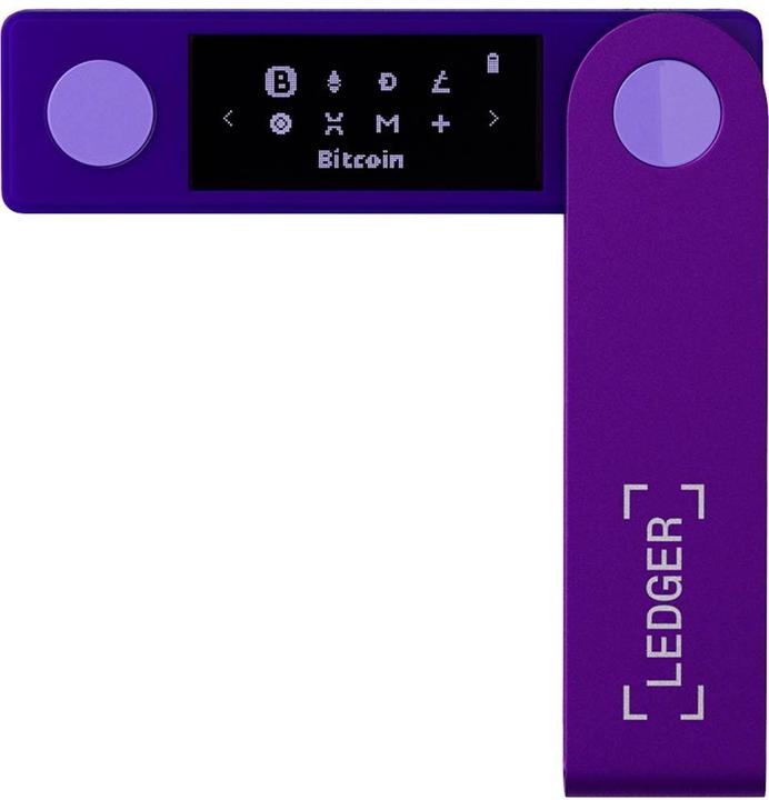 Produktbild Ledger DUPLIKAT Nano X Krypto-Hardware-Geldbörse Purple Amethyst (Bitcoin, Litecoin, Ether)