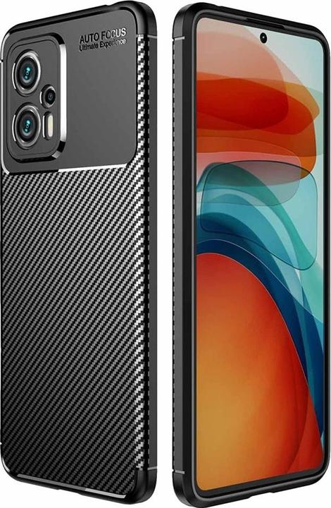 Actual product image Screenguard Xiaomi Poco X4 GT Hull Carbon Design TPU Case (Xiaomi Poco X4 GT)