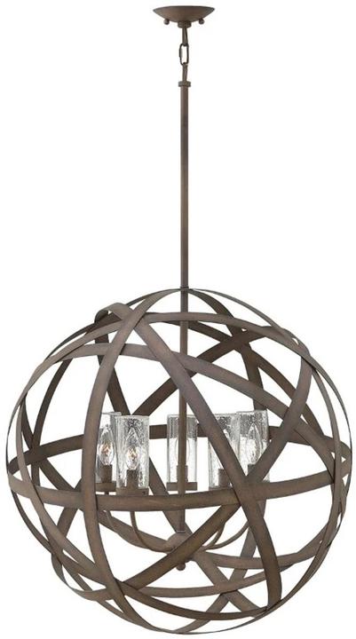 Elstead Lighting Carson Aussen-Kronleuchter E14 5-fach Vintage Eisen IP44 (67.30 cm)