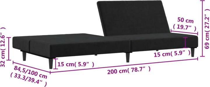 Produktbild vidaXL Schlafsofa (2-Sitzer)