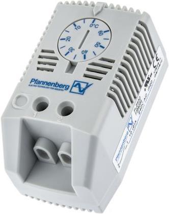 Actual product image Pfannenberg Thermostat, DIN rail, N/O, 0 to 60degC