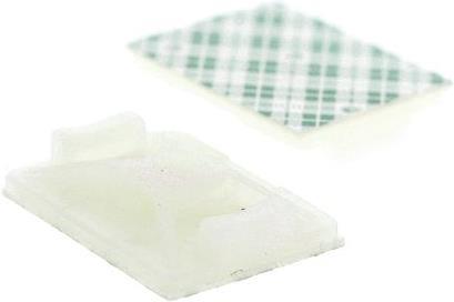 Actual product image HellermannTyton Self Adhesive Cable Tie Base, 8mm (Fixing loops, 32 mm, 100 pcs.)