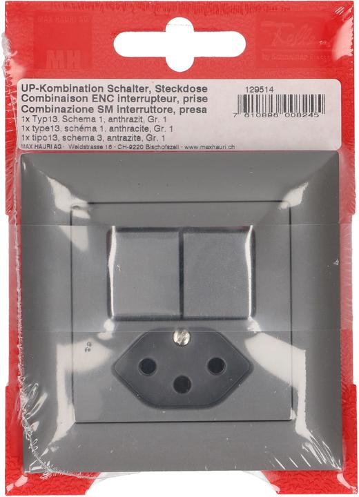 Produktbild Feller EdizioDue Kleinkombi Schema 3+3 / Typ 13