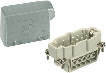 Produktbild Harting Tülleng. + Stifteinsatz HAN B 10-pol s.