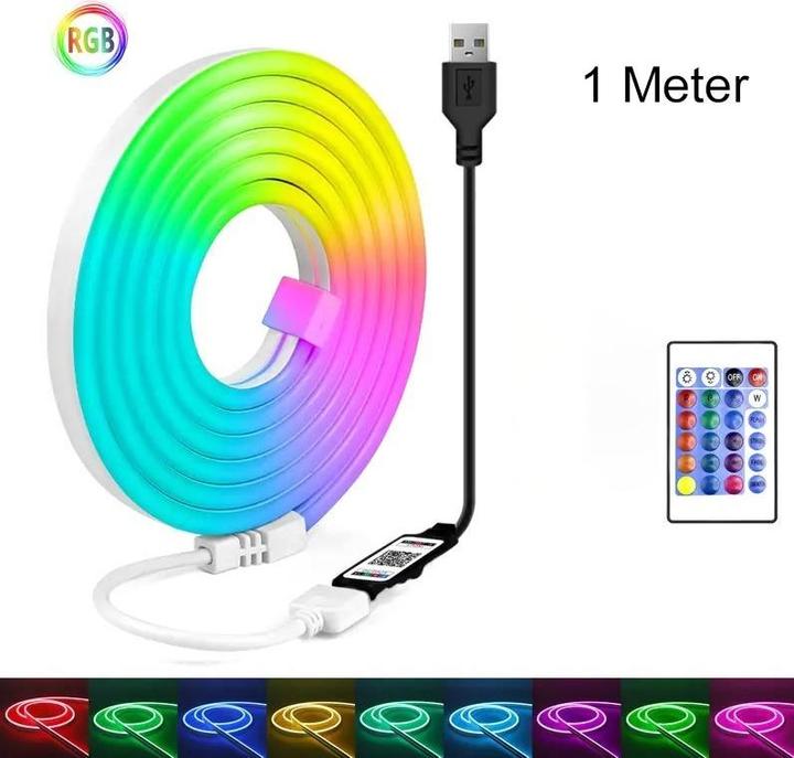 Cbx LED Lightstrip, LED Streifen, LED Band dimmbar, 1 Meter (RGB, 100 cm, Indoor)