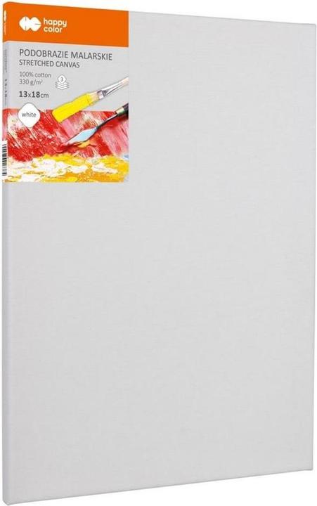 GDD Baumwollleinwand 13x18cm weiss HAPPY COLOR