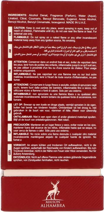 Actual product image Maison Alhambra Forbidden Love (Lovely Chèrie) (Eau de parfum, 80 ml)