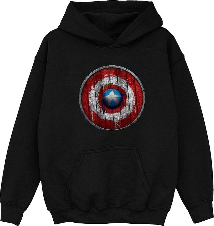 Actual product image Mens Captain America Wooden Shield Hoodie (L)