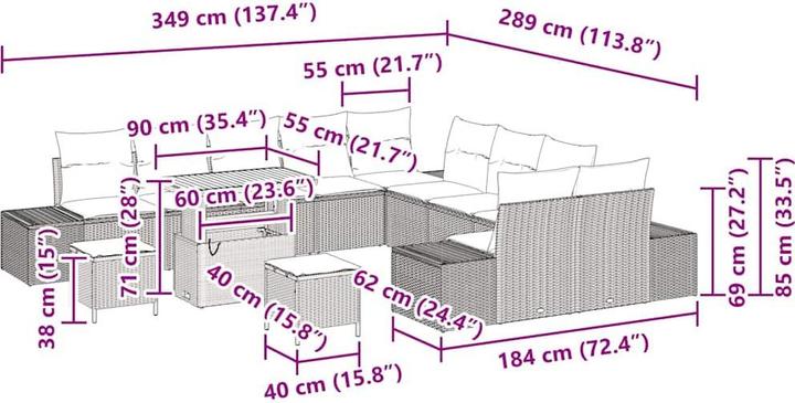 Produktbild vidaXL Everlee
