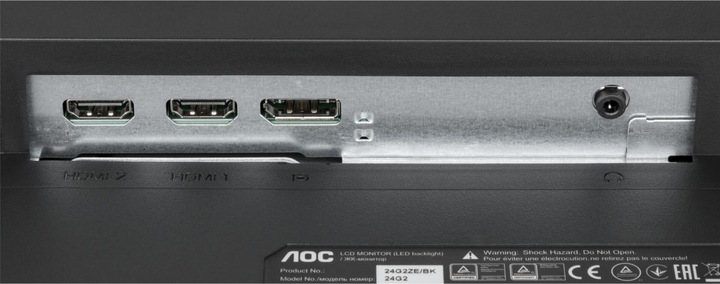 Actual product image AOC 24G2ZE/BK (1920 x 1080 pixels, 23.80")