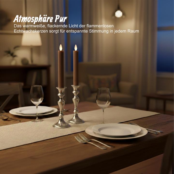 Productafbeelding Relaxdays 2x LED-Stabkerzen (2x)