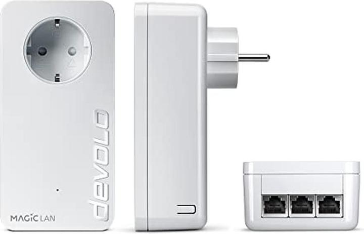 Actual product image Devolo Powerline-Adapter Magic 2 LAN, 2400 Mbps, 3x Gigabit, ideal für Gaming und Homeoffice (2400 Mbit/s)