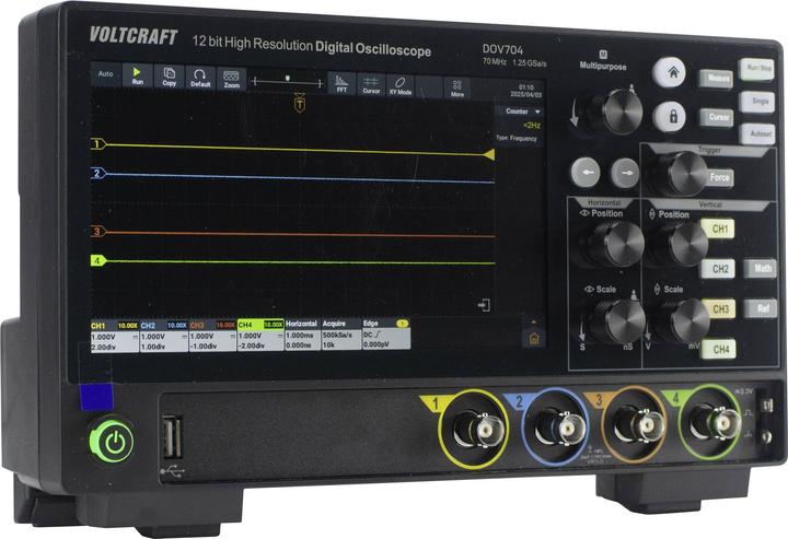 Actual product image Voltcraft DOV704 Digital oscilloscope (CAT II, Oscilloscope)