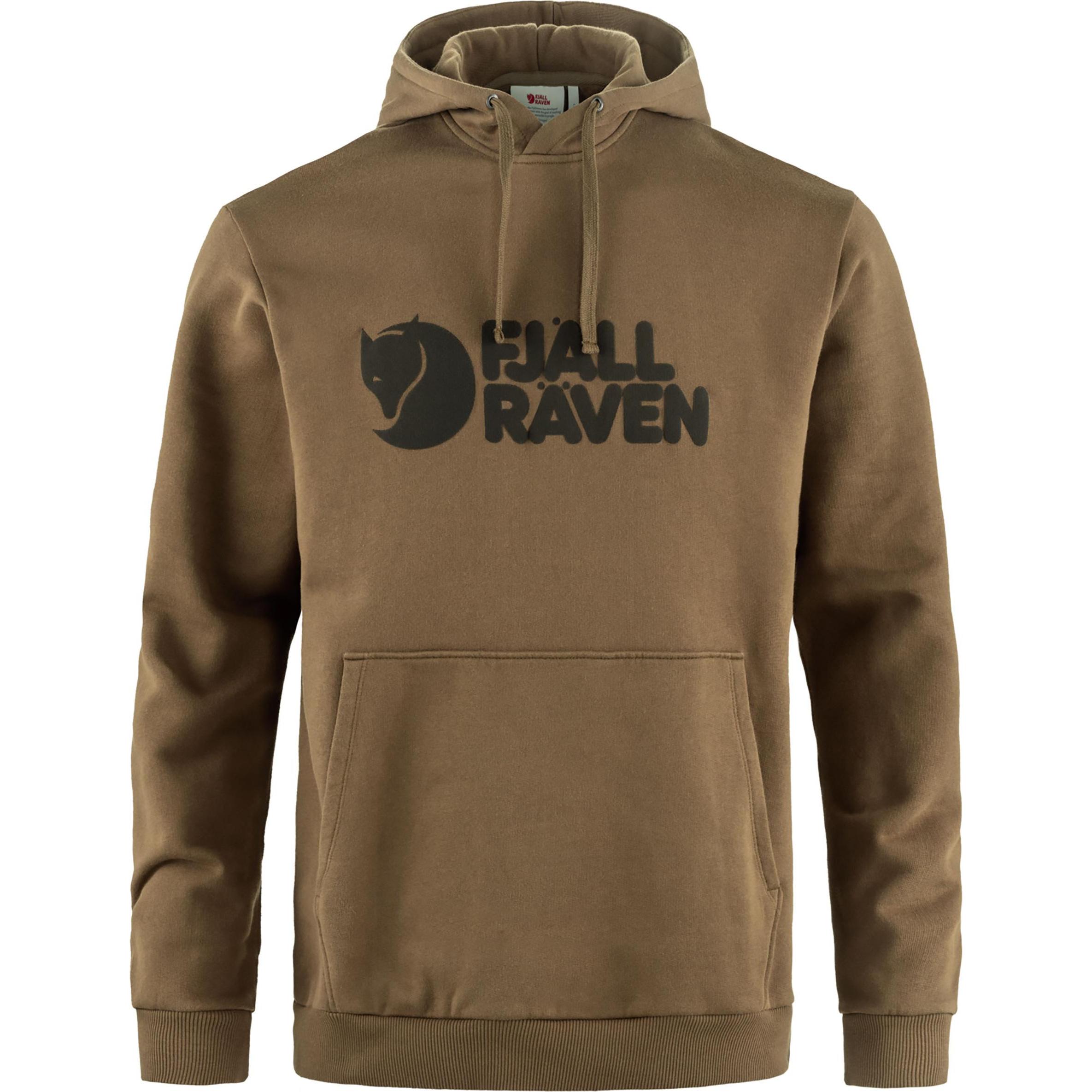 Fjällräven, Herren, Pullover, Logo Hoodie, Braun, (L)