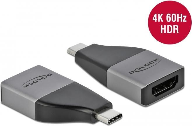 Produktbild Delock USB Type-C™ Adapter zu HDMI (DP Alt Mode) 4K 60 Hz + HDR (HDMI, 42 cm)