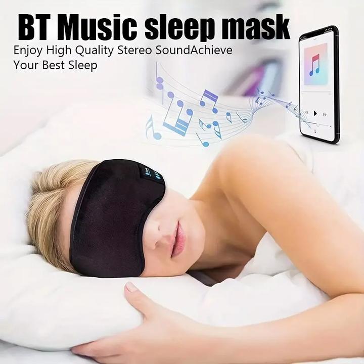 Image du produit Cbx Masque de sommeil Bluetooth avec écouteurs (Pas de réduction du bruit, 8 h, Sans fil)