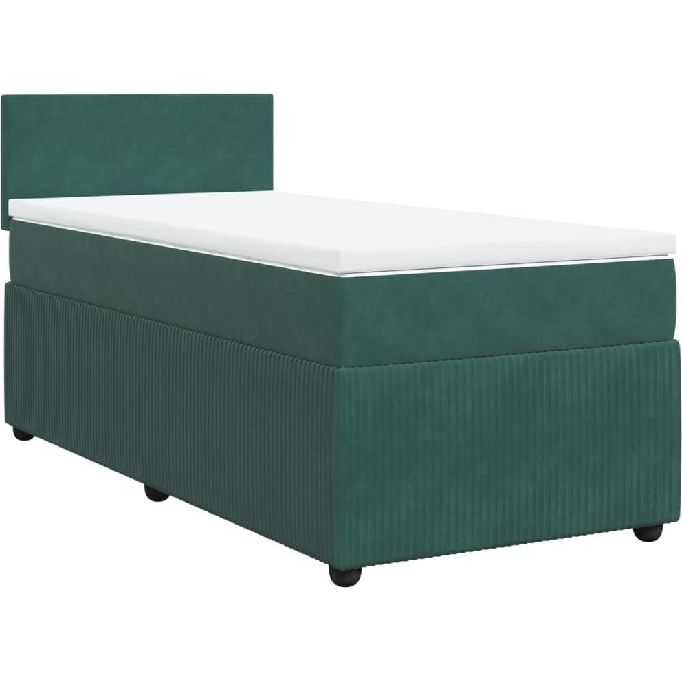 Thumbnail - VidaXL, Bett, Bo x springbett mit Matratze 160 x 200 cm Samt (160 x 200 cm)