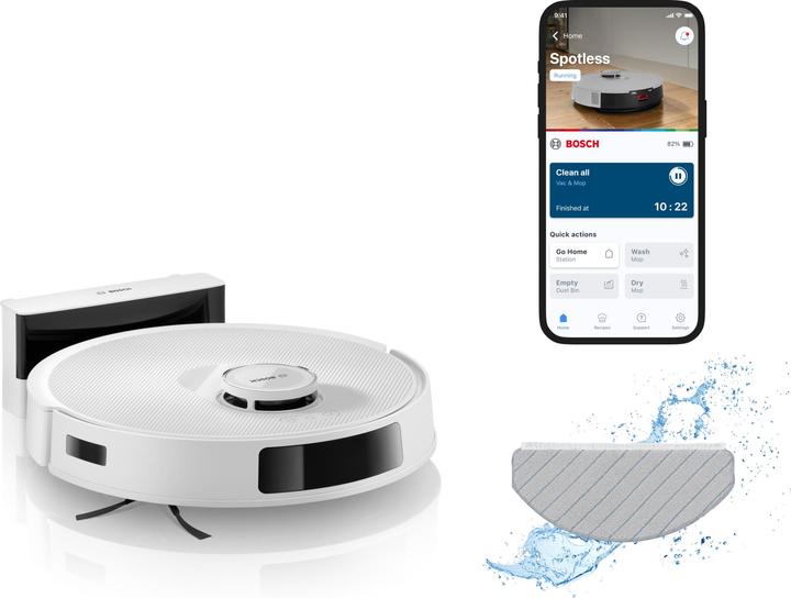 Productafbeelding Bosch Hausgeräte , Robot Staubsauger und Bodenreiniger Spotless Advanced (11000 Pa)