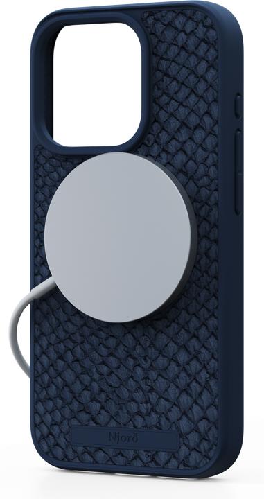 Image du produit Njord Salmon Leather Magsafe Case for iPhone 15 Pro, Bleu (Apple iPhone 15 Pro)