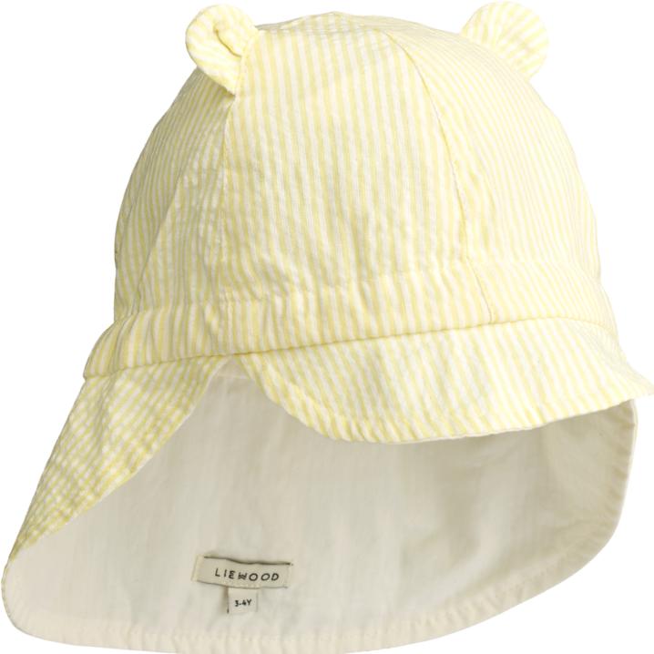 Actual product image Liewood Gorm Umkehrbarer Sonnenhut Stripe Lemonade