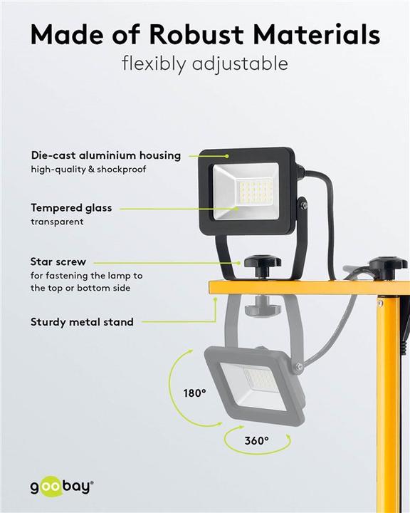 Produktbild Goobay LED-Baustrahler (3413 lm)