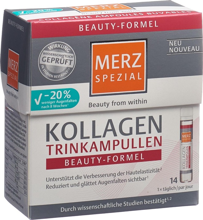 Actual product image Merz Spezial Collagen (new) Trinkamp (14 Piece, Ampoule, 560 g)