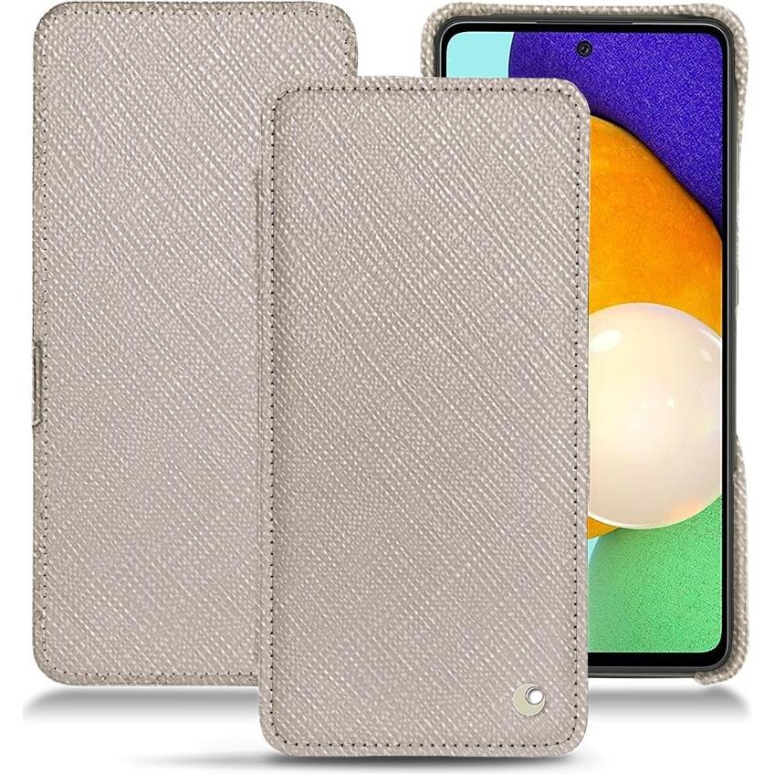 Noreve Lederschutzhülle horizontal (Samsung Galaxy A52), Smartphone Hülle, Beige