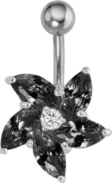 Image du produit Bijouteria Piercing nombril (Acier inoxydable, Argent 925, Zircone)
