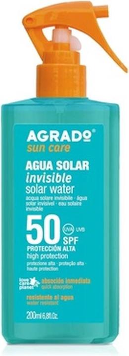 Actual product image Agrado Invisible Sun Water SPF 50 Instant Absorption Waterproof 200ml (Sun spray, SPF 50, 200 ml, 0.20 g)