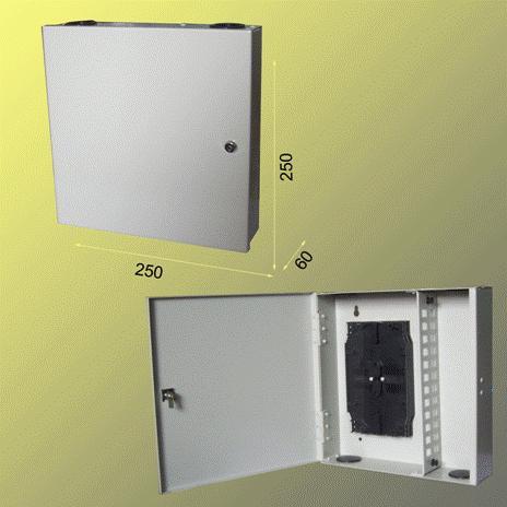 OEM Scatola di distribuzione a parete per fibra ottica 24x ST con cassette, chiudibile a chiave. (Morsettiere), Accessori di elettronica + Alloggiamen