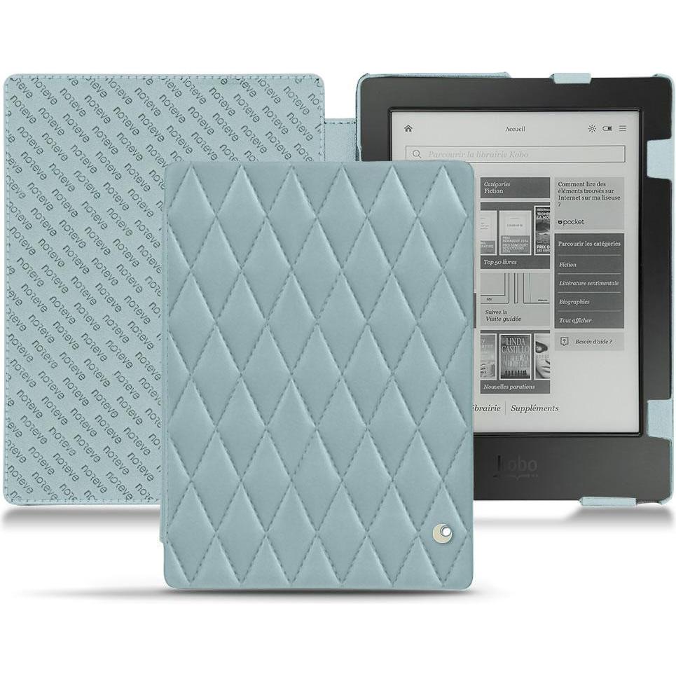 Noreve Lederschutzhülle horizontal (Aura H2O), Tablet Hülle, Blau