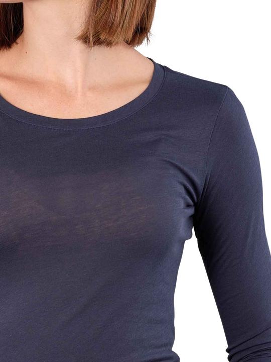 Actual product image Armedangels Enriccaa Soft T-Shirt Long Sleeve Night Sky (XL)