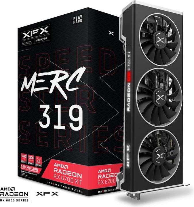 Produktbild XFX Speedster MERC319 Radeon RX 6700 XT - Grafikkarten (12 GB)