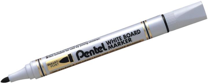 Pentel Whiteboard-Marker MW85, Rundspitze, schwarz (Schwarz, 2 mm, 1 x)