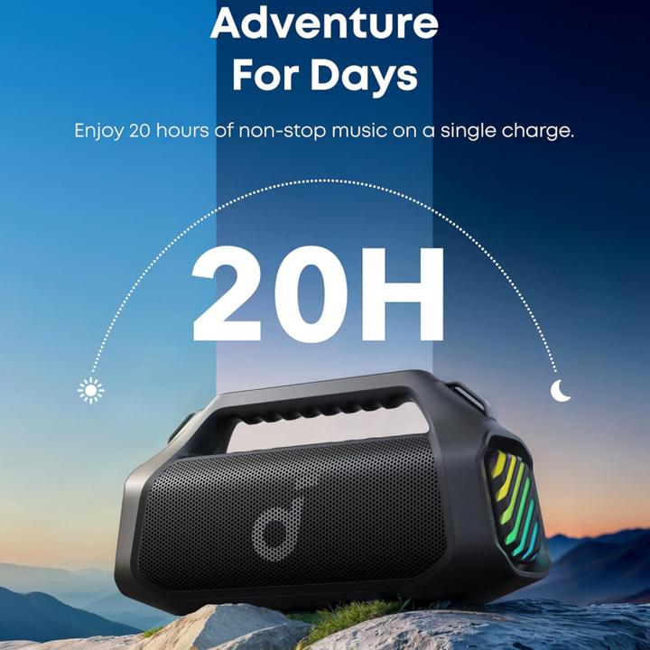 Actual product image Anker Soundcore Boom 2 Pro (20 h, Electrical connection)