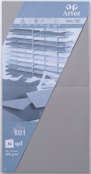 Produktbild Artoz 1001 Karten155 graphi (310 x 155 mm, 220 g/m², 5 x)