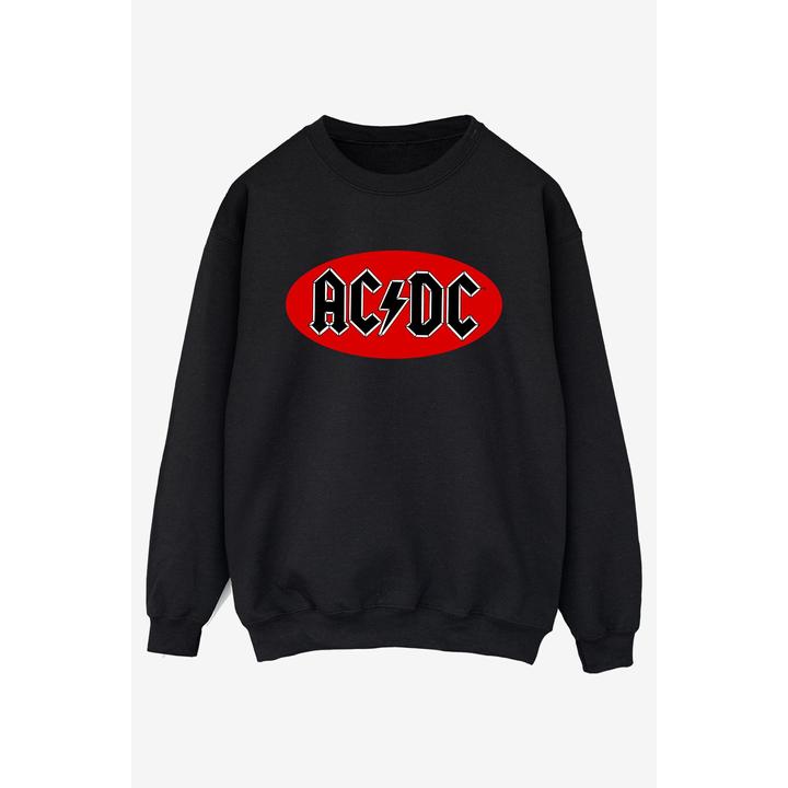 Immagine prodotto AC/DC Felpa uomo in cotone con logo a forma di cerchio rosso (L)