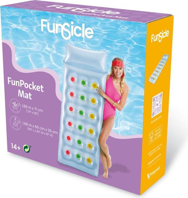 Produktbild Polygroup Luftmatratze - blau - ca. 168 x 66 x 25 cm