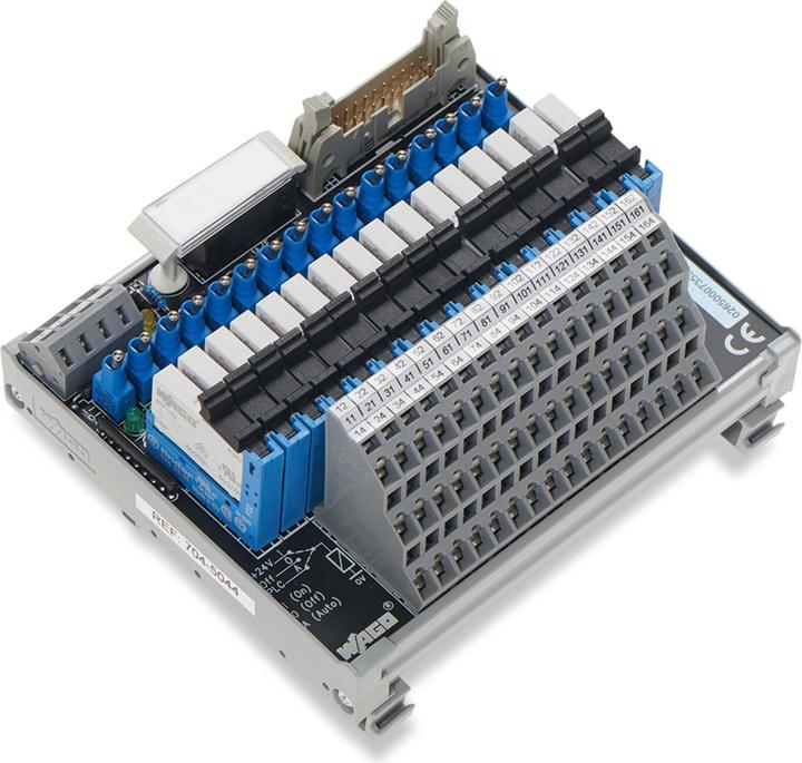 Wago Relay output module with miniature switching relayfor 16 channels, 1 changeover contact 1u each