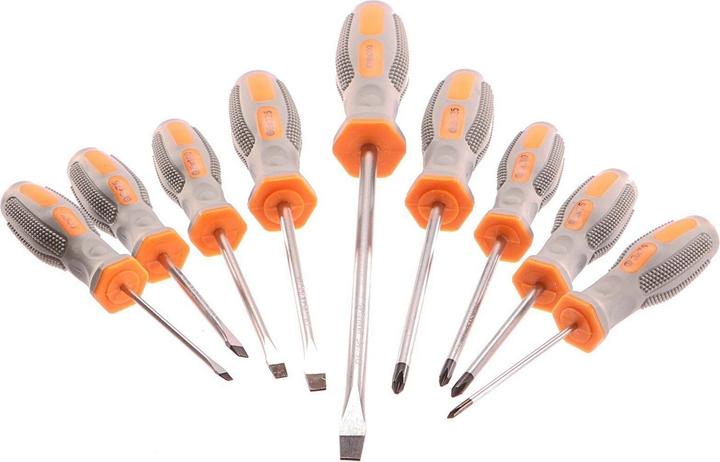 Actual product image GEKO Screwdriver set, 9 pieces, CrV (Cross recess, Port)