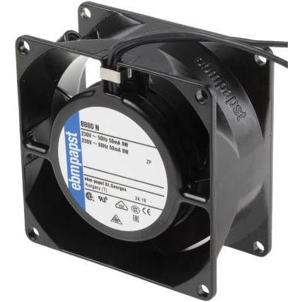 Thumbnail - Papst AC-Axiallüfter 230VAC 30m³/h (80 mm, 1 x), PC Lüfter, Schwarz