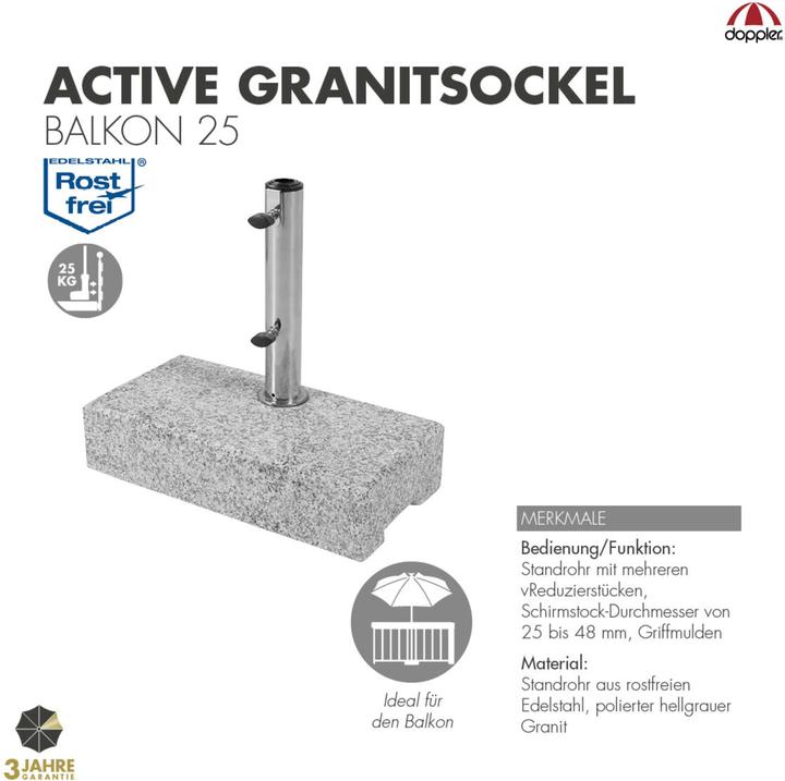 Produktbild Doppler Granitsockel