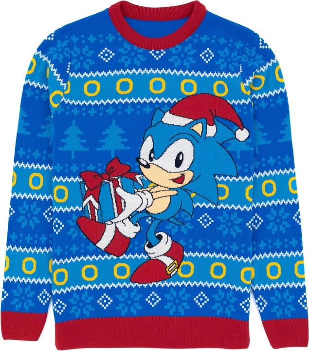 Produktbild Sonic The Hedgehog Pullover weihnachtliches Design (M)
